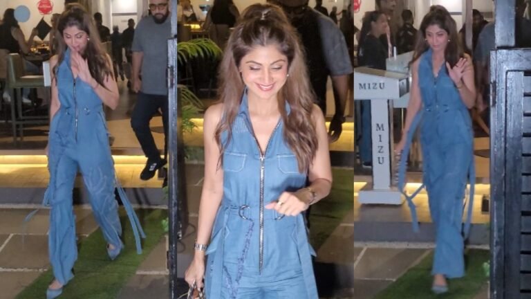 Shilpa Shetty Dons a Denim Jumpsuit for a Dinner Date—But This One Is Anything But Ordinary