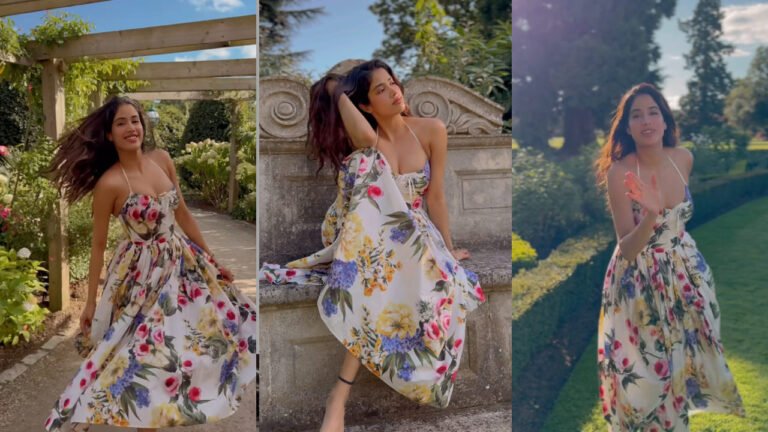 Janhvi Kapoor’s recent dance to the Devara song in a Dolce & Gabbana floral dress worth ₹2,17,872 is a refreshing throwback to sunny summer days.
