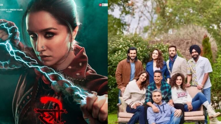 Advance Bookings Showdown: Stree 2 Surges Ahead, While Akshay Kumar’s Khel Khel Mein Struggles with Low Numbers
